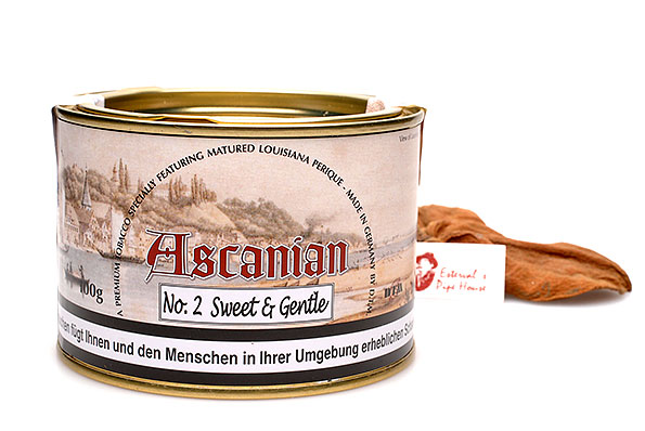 Ascanian No. 2 Castle Blend Pfeifentabak 100g Dose Ascanian No. 2 Castle Blend Pfeifentabak 100g Dose